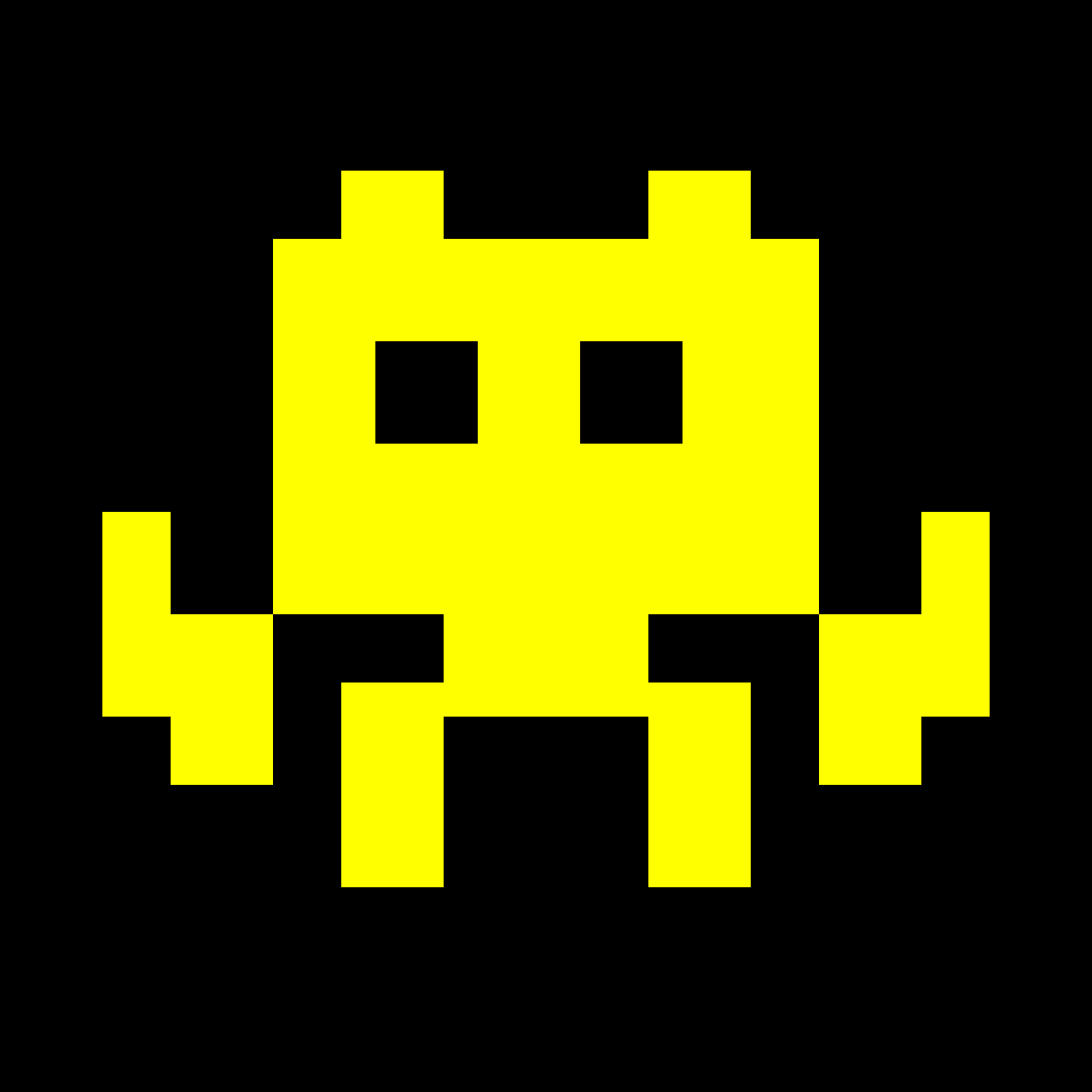 Little Invader - Purple procedurally generated pixel art NFT